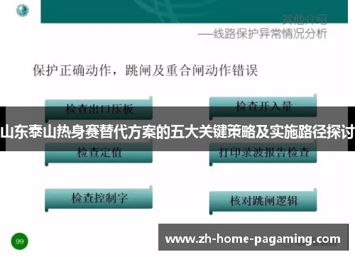 山东泰山热身赛替代方案的五大关键策略及实施路径探讨